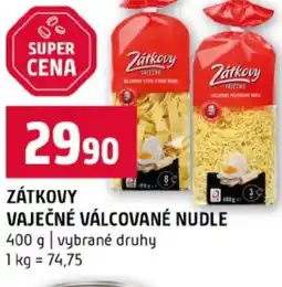 Terno Zátkovy vaječné válcované nudle nabídka