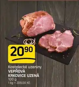 Flop Kostelecké uzeniny VEPŘOVÁ KRKOVICE UZENÁ nabídka