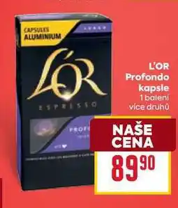 Billa L'OR Profondo kapsle 1 balení nabídka