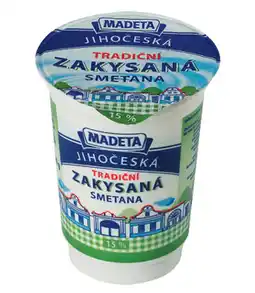 Flop Madeta Jihočeská tradiční zakysaná smetana 15 % 200g nabídka