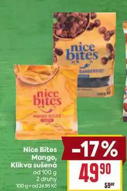 Billa Nice Bites Mango, Klikva sušená od nabídka