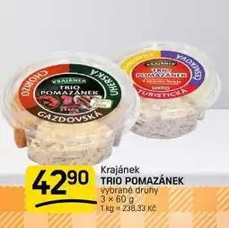Flop Krajánek TRIO POMAZÁNEK vybrané druhy nabídka
