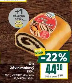 Billa Ölz Závin makový nabídka