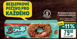 Billa Bezlepkové donuty s kakaovou polevou nabídka