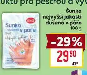 Billa Šunka nejvyšší jakosti dušená v páře nabídka