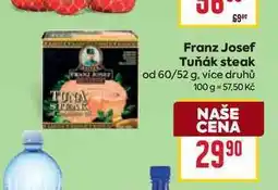 Billa Franz Josef Tuňák steak od 60/52 g nabídka