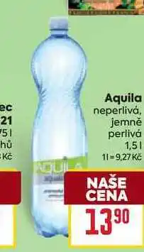 Billa Aquila neperlivá, jemně perlivá 1,51 nabídka