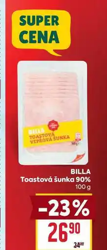 Billa BILLA Toastová šunka 90% nabídka