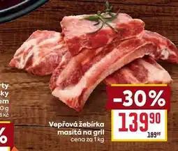 Billa Vepřová žebírka masitá na gril nabídka