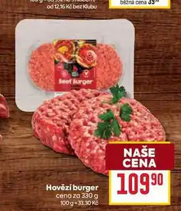 Billa Hovězí burger cena za nabídka