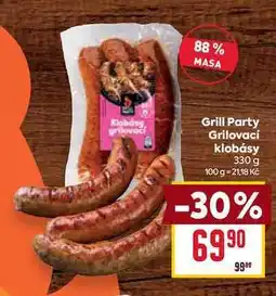 Billa Grill Party Grilovací klobásy nabídka