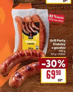 Billa Grill Party Klobásy s goudou nabídka