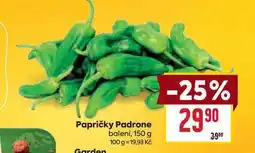 Billa Papričky Padrone balení nabídka