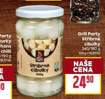 Billa Grill Party Stříbrné cibulky 340/180 g nabídka