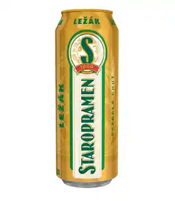 Billa Staropramen Ležák, světlé pivo (plechovka) 0.5l nabídka