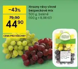 Tesco Hrozny révy vinné bezpeckové mix, 500 g, balené nabídka