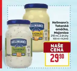 Billa Hellmann's Tatarská omáčka, Majonéza nabídka