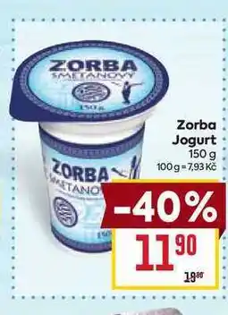 Billa Zorba Jogurt nabídka