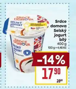 Billa Srdce domova Selský jogurt bílý nabídka