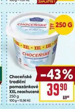 Billa Choceňské tradiční pomazánkové XXL neochucené nabídka