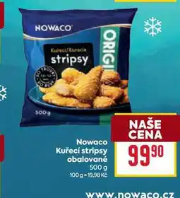 Billa Nowaco Kuřecí stripsy obalované nabídka