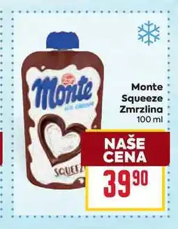 Billa Monte Squeeze Zmrzlina nabídka