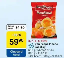 Tesco Don Peppe Plněné knedlíky, 600 g, vybrané druhy nabídka