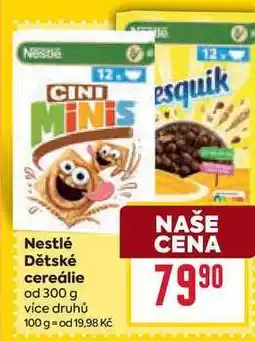 Billa Nestlé Dětské cereálie od nabídka