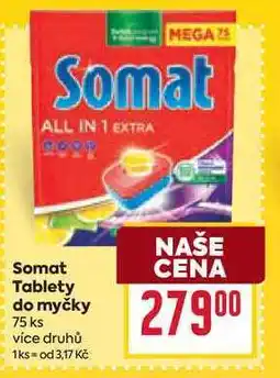 Billa Somat Tablety do myčky 75 ks nabídka