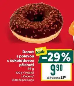 Billa Donut s polevou s čokoládovou příchutí nabídka