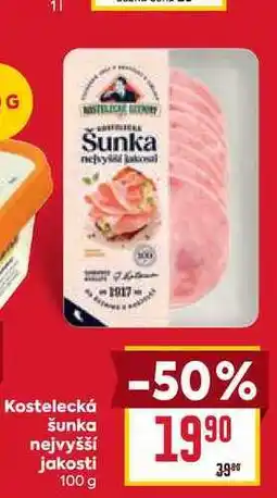 Billa Kostelecká šunka nejvyšší jakosti nabídka