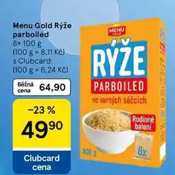 Tesco Menu Gold Rýže parboiled, 8× nabídka
