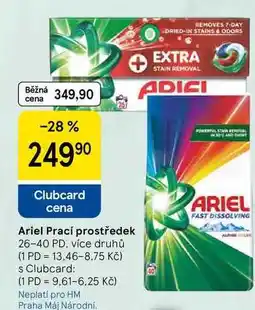 Tesco Ariel Prací prostředek, 26-40 PD nabídka