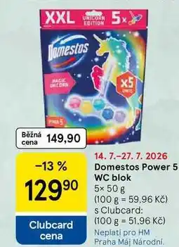 Tesco Domestos Power 5 WC blok nabídka