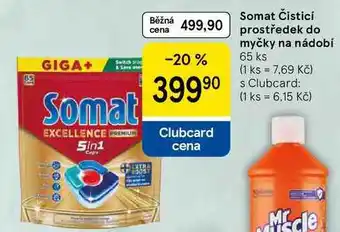 Tesco Somat Čisticí prostředek do myčky na nádobí, 65 ks nabídka