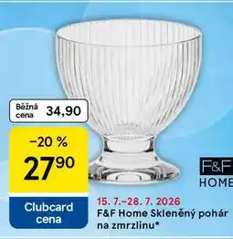 Tesco F&F Home Skleněný pohár na zmrzlinu nabídka