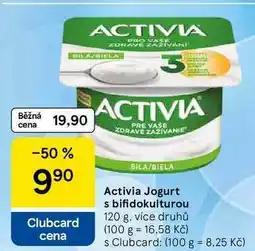 Tesco Activia Jogurt s bifidokulturou, 120 g, více druhů nabídka