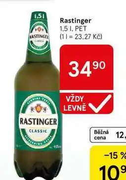Tesco Rastinger, 1,5 l, PET nabídka