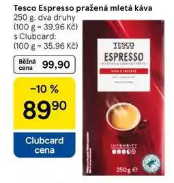 Tesco Tesco Espresso pražená mletá káva nabídka