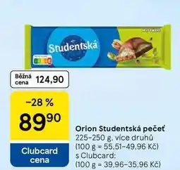Tesco Orion Studentská pečeť, 225-250 g, více druhů nabídka