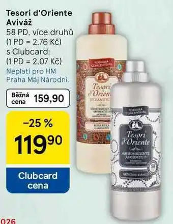 Tesco Tesori d'Oriente Aviváž, 58 PD, více druhů nabídka