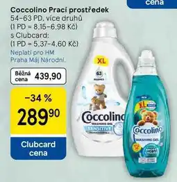 Tesco Coccolino Prací prostředek, 54-63 PD, více druhů nabídka