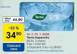 Tesco Tento Kapesníky, 90 ks. 3 vrstvy nabídka