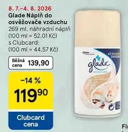 Tesco Glade Náplň do osvěžovače vzduchu, 269 ml, náhradní náplň nabídka
