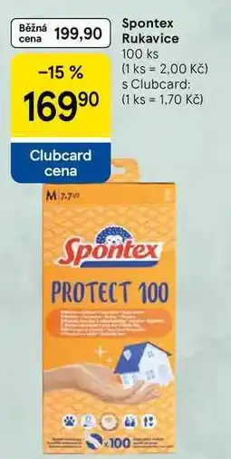 Tesco Spontex Rukavice, 100 ks nabídka