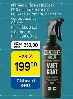 Tesco Maniac Line Rychlý lesk, 500 ml, bezkontaktní aplikace za mokra nabídka