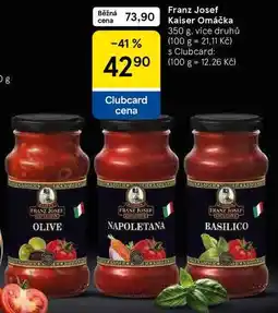 Tesco Franz Josef Kaiser Omáčka, 350 g, více druhů nabídka