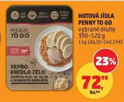 Penny Market HOTOVÁ JÍDLA PENNY TO GO vybrané druhy nabídka