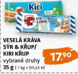 Terno Veselá kráva sýr & křup/ kiri krup nabídka