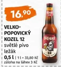 Terno Velkopopovický kozel 12 světlé pivo ležák nabídka
